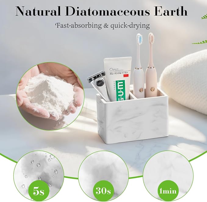 Luxspire Toothbrush Holder, Fast Drying Tooth Brush Holder - Image 2