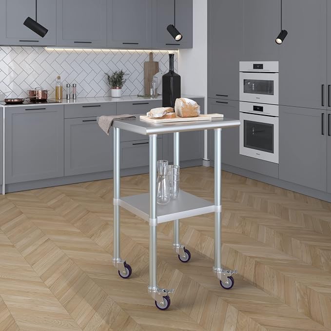 AmGood 24" Long x 24" Deep Stainless Steel Table - Image 7