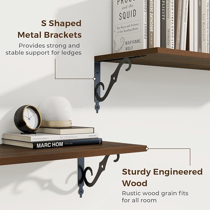 RICHFOCUS 12 Inch Deep Floating Shelves - Image 4