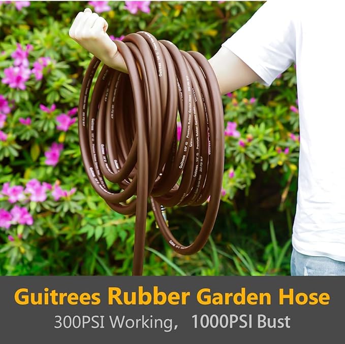 Garden Hose 25FT x 3/4", Heavy Duty Rubber Hose, Water Hose - Image 5
