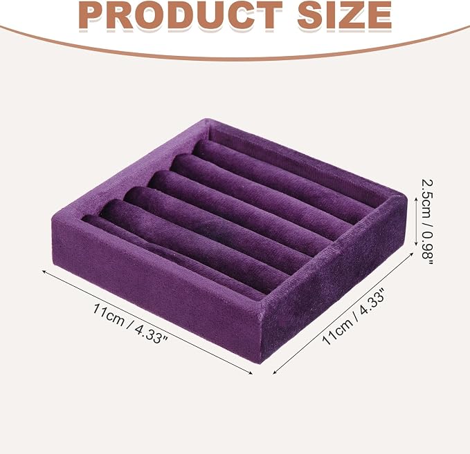 uxcell Stackable Jewelry Storage Tray, Jewelry Tray Drawer Organizer, Small - Image 2