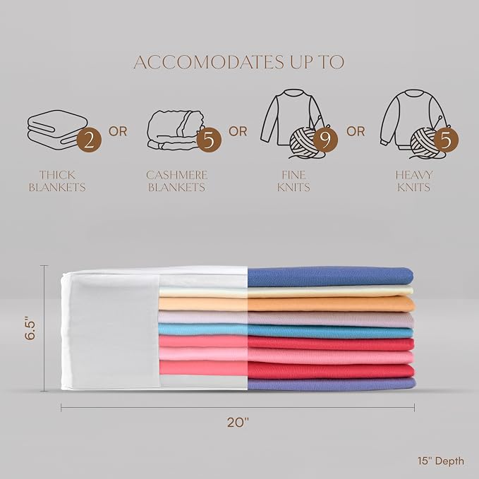 Hayden Hill Luxury Organic Cotton Sweater & Blanket Storage Bag - Image 2
