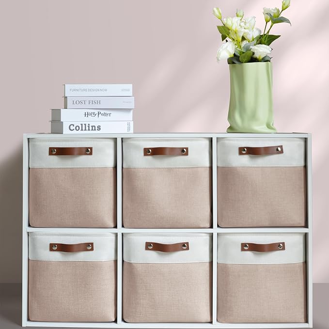 Foldable Storage Cubes 11x11 Inch, Collapsible Storage Basket - Image 2