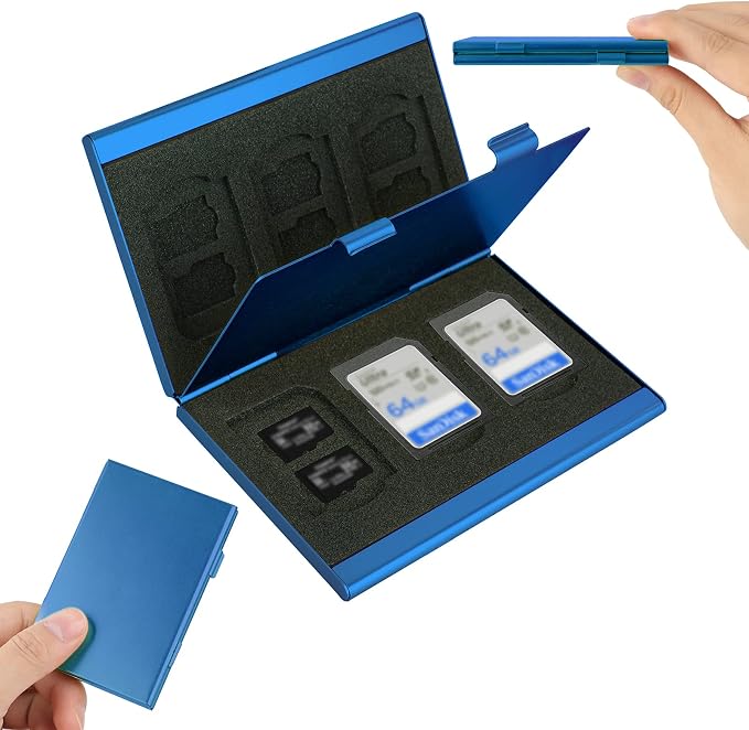 SD Card Holder, SD Card Case, LAVILI CF Memory Card Holder Case Aluminum Alloy - Image 7