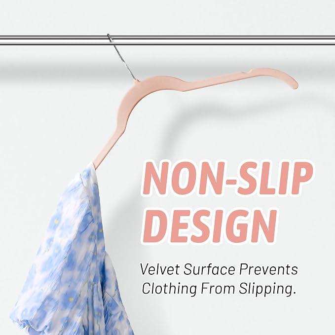 Premium Velvet Shirt Hangers 30 Pack, Non-Slip 360° Swivel Hook Space-Saving - Image 5