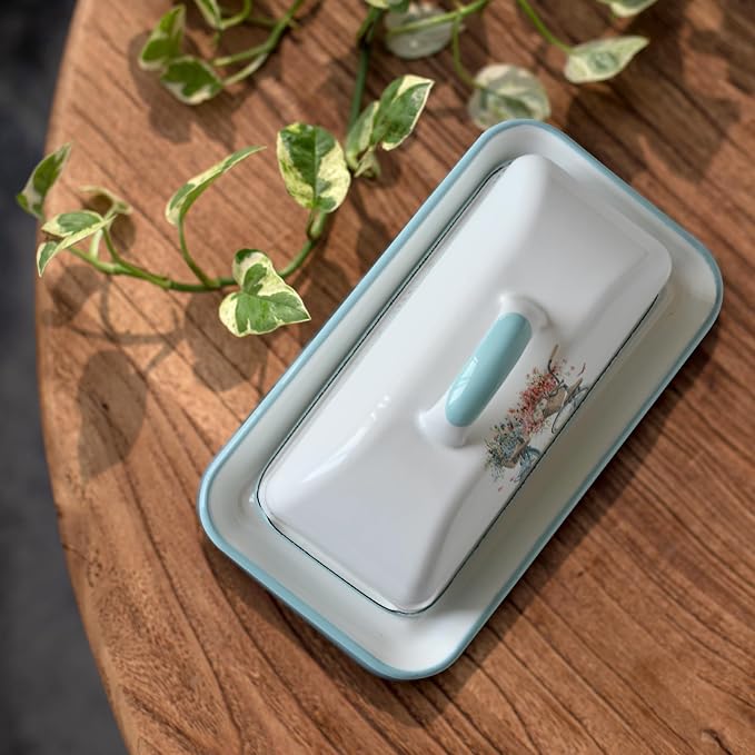 Enameled Farmhouse Vintage Butter Dish - Image 6