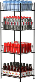 ETELI Water Bottle Organizer 4 Tier FreeStanding Water Bottle Holder Storage by ETELI