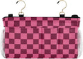 Checkered Hot Pink Bedside Caddy by QwThum