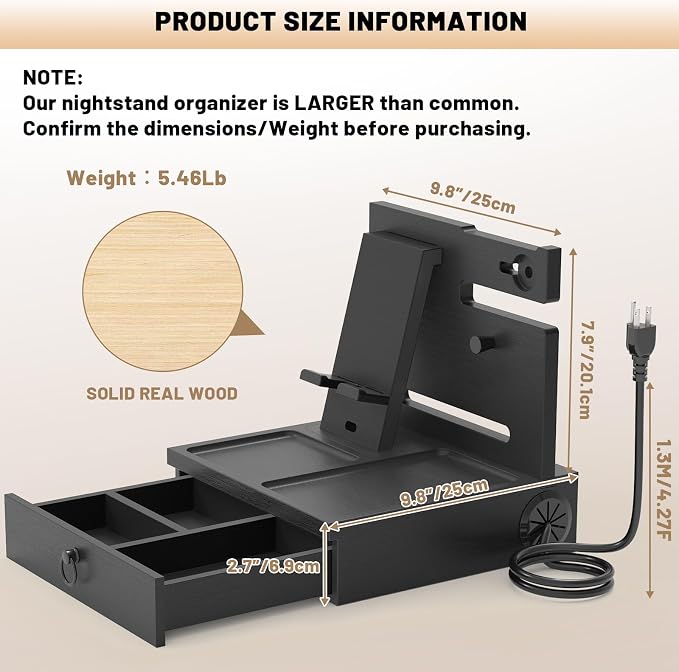 Wood Phone Docking Station - Image 4