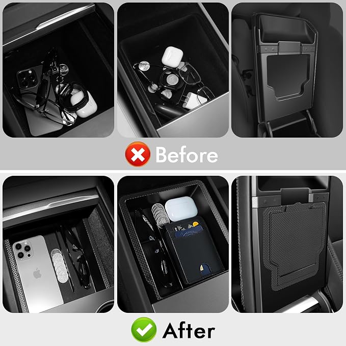 Center Console Organizer Tray for Tesla Model 3 Accessories 2024 2025, Cup - Image 8
