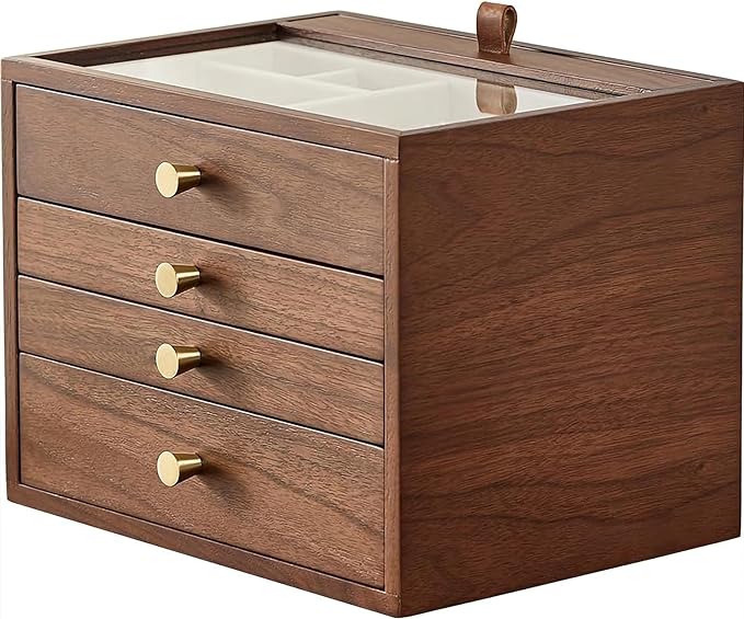 CHOSIN Black Walnut Wooden Jewelry Box by CHOSIN