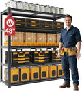 48" W Garage Shelving Heavy Duty 3030Lbs Storage Shelf 5 Tier Adjustable by VDEVY