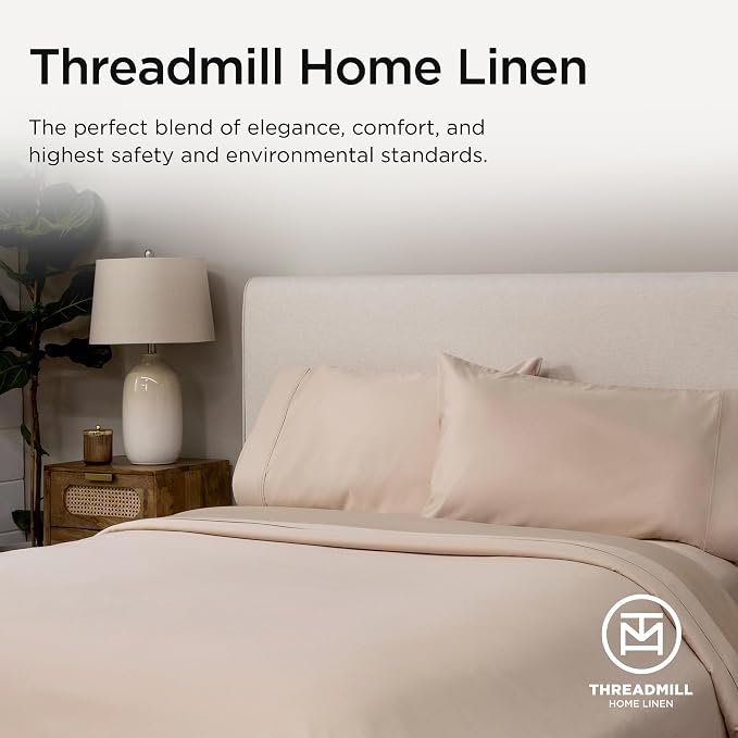 Threadmill American Supima King Size Sheets Set | 656 Thread Count 4 Piece - Image 8
