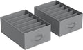 SONGMICS Set of 2 Large Size Wardrobe Clothes Organizers, 6-Compartment by SONGMICSbySONGMICSHOME