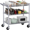 WDT 990Lbs Capacity Heavy Duty Rolling Utility Cart, NSF Rolling Carts by WDT