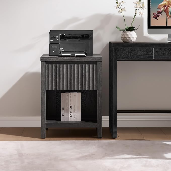 SICOTAS Fluted Night Stand Set of 2, Modern Nightstands - Image 9