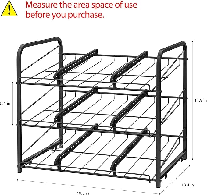 BTY Can Organizer for Pantry Stackable 2 Pack, Can Storage Organizer Rack - Image 2