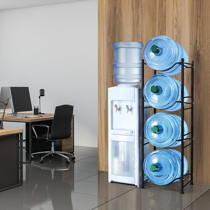 SEHERTIWY 5 Gallon Water Cooler Jug Rack, 4 Tier Detachable Water Bottle - Image 6