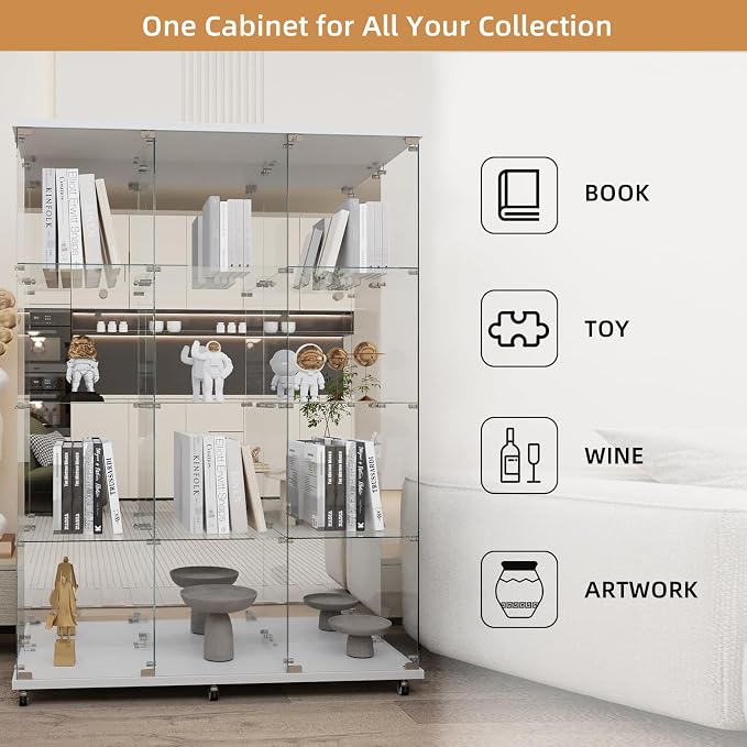 Beauty4U Glass Display Cabinet - Image 5