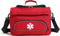 Empty Red First Responder Bag On Call Trauma Bag EMT First Aid Carrier