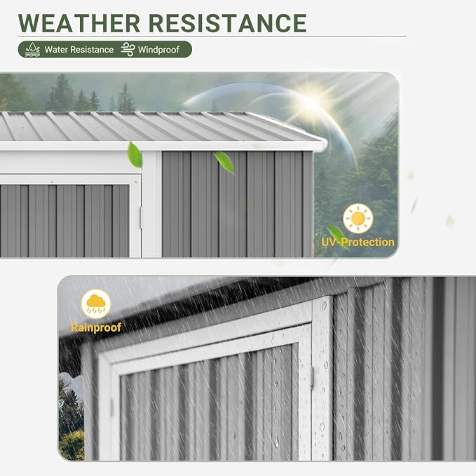 8x6 FT Outdoor Storage Shed - Image 5