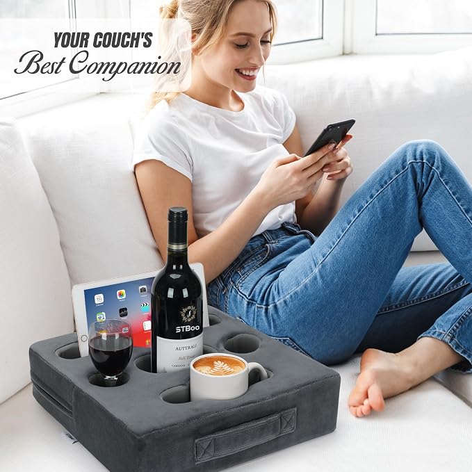 STBoo Couch Cup Holder Pillow - Image 4