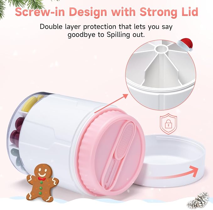 Daviky Pill Bottle Organizer, Supplement Organizer - Image 6