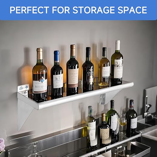 ROCKPOINT Stainless Steel Shelf 12 x 24 Inches 250lb, 2 Pack NSF Metal - Image 3
