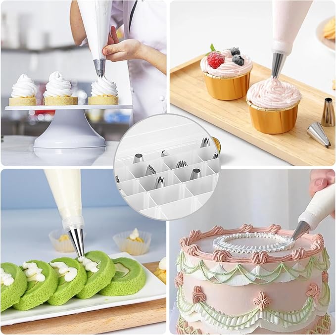 2 Pack Piping Tip Organizer Box, 36 Grids Storage Container - Image 7