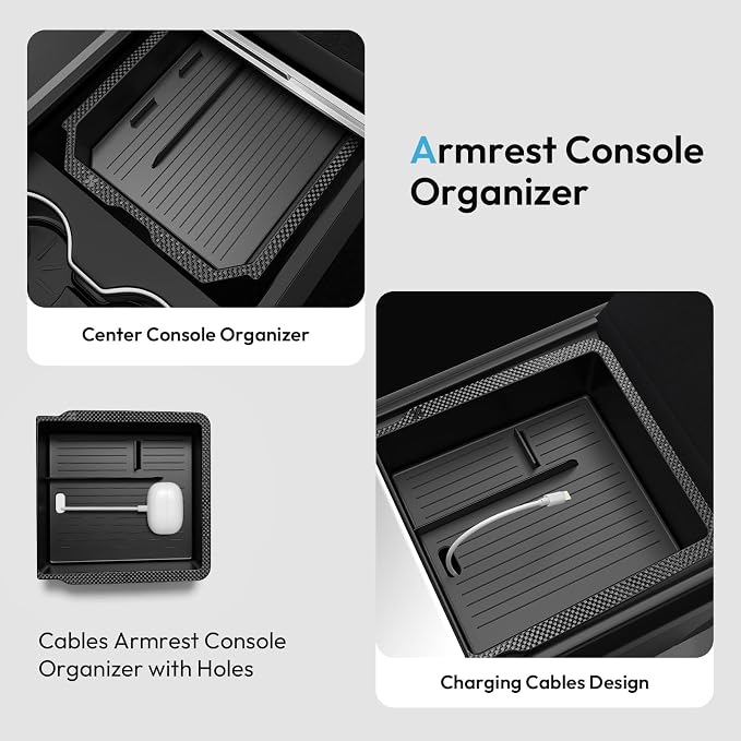 Center Console Organizer Tray for Tesla Model 3 Accessories 2024 2025, Cup - Image 4