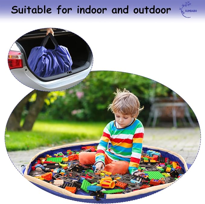 Toy Storage Mat Bag by Drawstring - Image 6