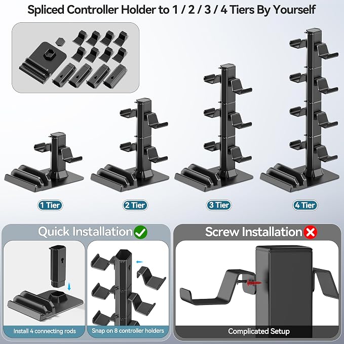 Gaming Headset & Controller Holder Stand - Image 3