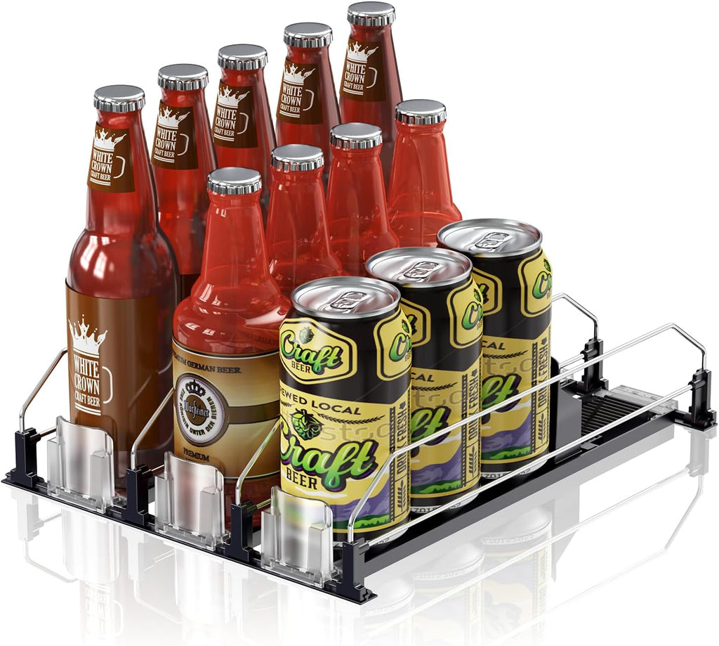 Drink Organizer for Fridge,12oz 16oz 20oz - Soda Can Dispenser for