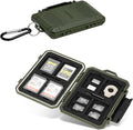 Memory Card Case with 18 Slots, IP67 Waterproof Anti-Shock Travel Camera Memory by Kiorafoto
