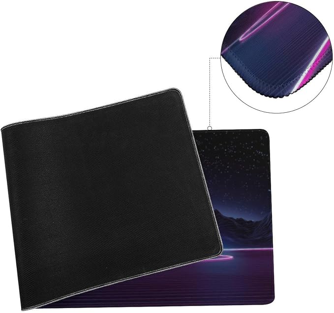 Neon Star Mountains Large Mouse Pad, Gaming Desk Mat, XL Keyboard Desk Pad Mat - Image 5