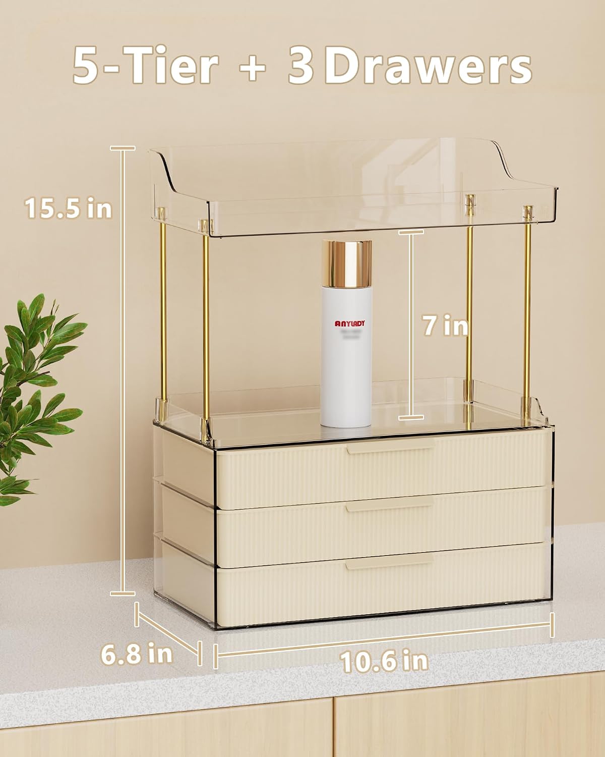 Bathroom Organizers and Storage, Makeup Organizer
