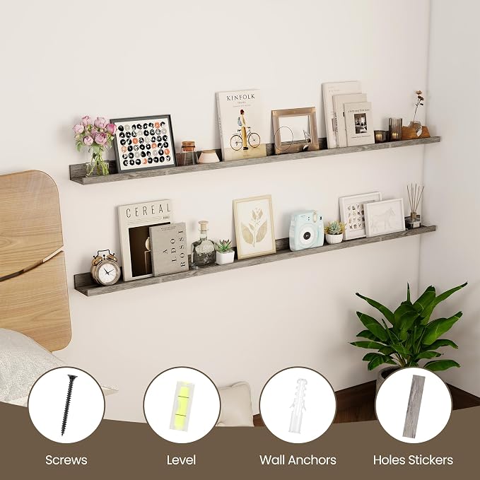 Axeman Grey Floating Shelves - Image 5