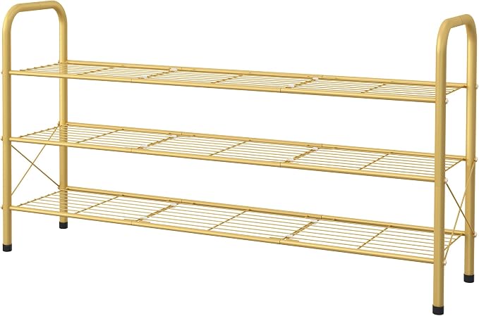 Hoctieon 3 Tier Mesh Style Shoe Rack, Entryway Shoe Shelf, Shoe Storage - Image 8