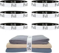 6 Pieces Bed Sheet Organizer Bands, Sheet Organizers and Storage Label Bands by Yermivie