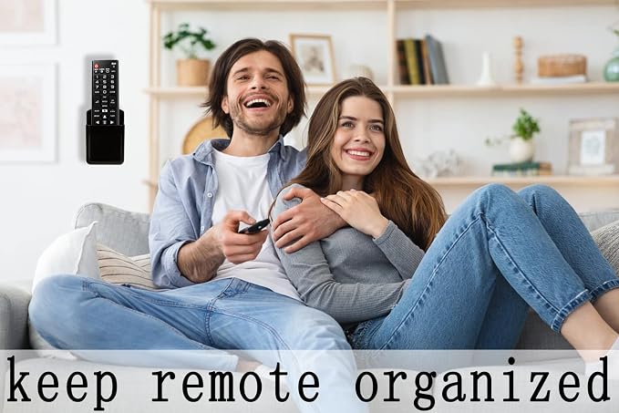 Pack of 2 Self Adhesive TV Air Conditioner Remote Control Holder Wall Mount - Image 3