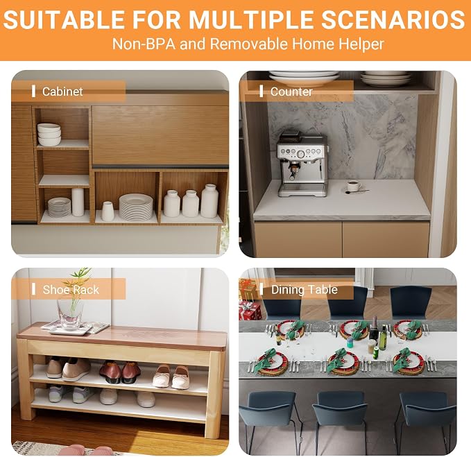 FLPMIX Shelf Liner for Kitchen Cabinets 14 inch Wide - Image 8
