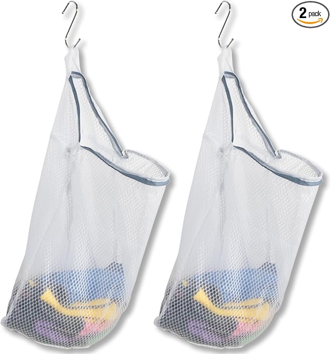 2Pcs Mesh Hanging Laundry Bags for Washing Machine, 15 X 12 inch Wash Bag for by Cociat