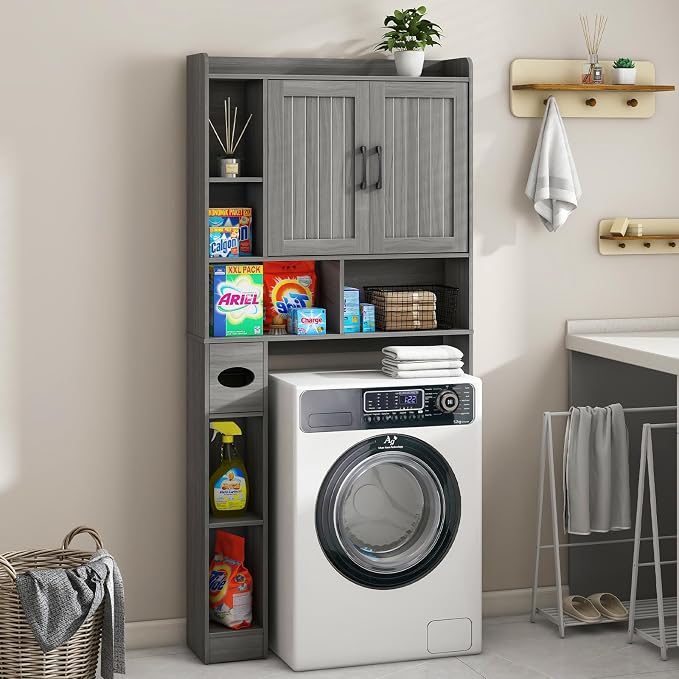 Vabches Over The Toilet Storage Cabinet, Farmhouse Storage Cabinet Over Toilet - Image 6