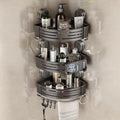 VOLPONE Corner Shower Caddy Suction Cup Shower Shelf Corner No Drilling by VOLPONE