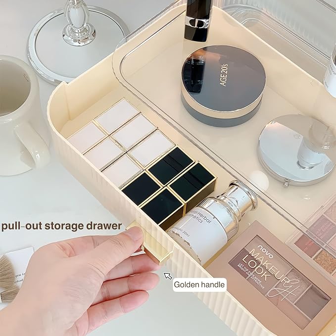 Stackable Plastic Organizer Big & Spacious Drawer | Organize Eyeshadow Palettes - Image 3