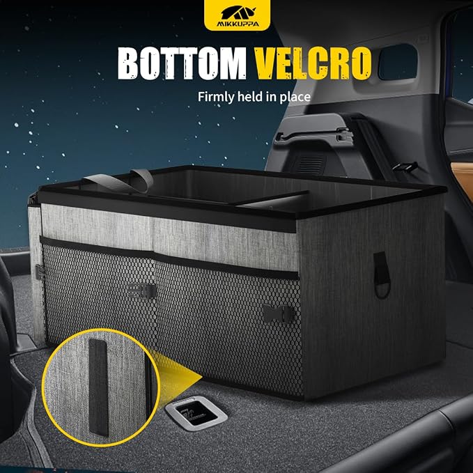 MIKKUPPA Car Trunk Organizer - 65L Collapsible Trunk Organizer - Image 3