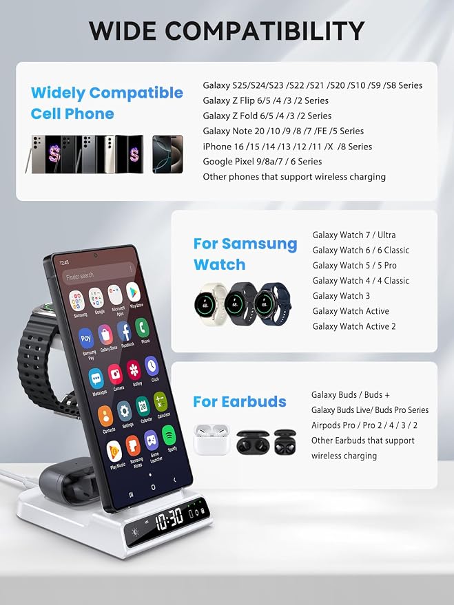 Wireless Charger for Samsung Charging Station - Image 3