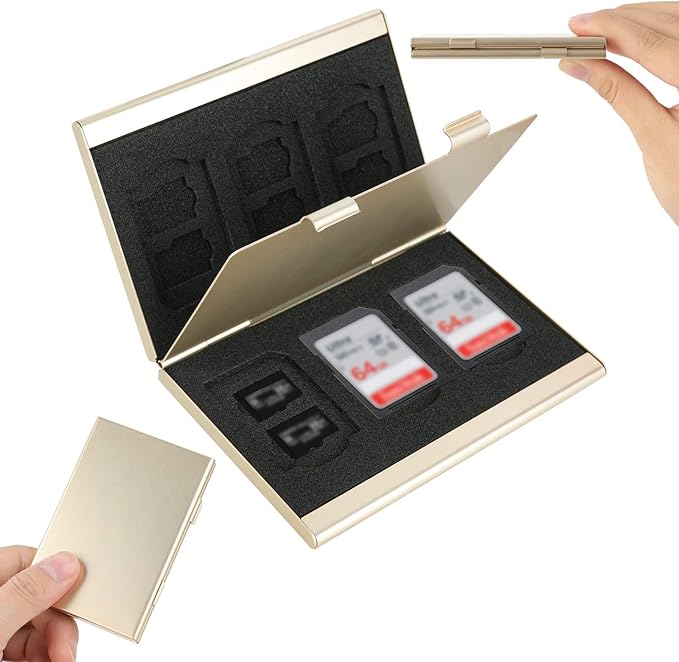 SD Card Holder, SD Card Case, LAVILI CF Memory Card Holder Case Aluminum Alloy - Image 7