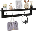 SMIBUY Coat Hooks with Shelf Wall-Mounted, 29.2 Inch Entryway Coat Rack by SMIBUY