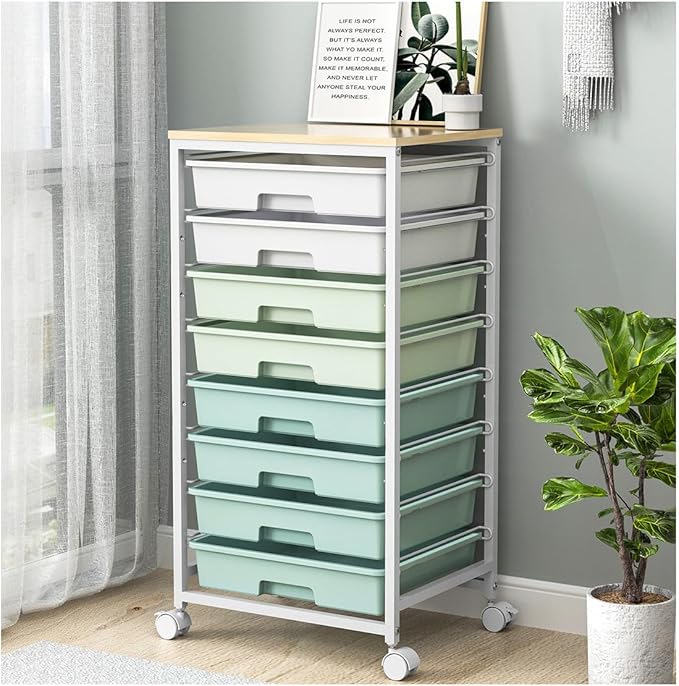 Rolling Storage Utility Cart Organizers by SYKIARIOL